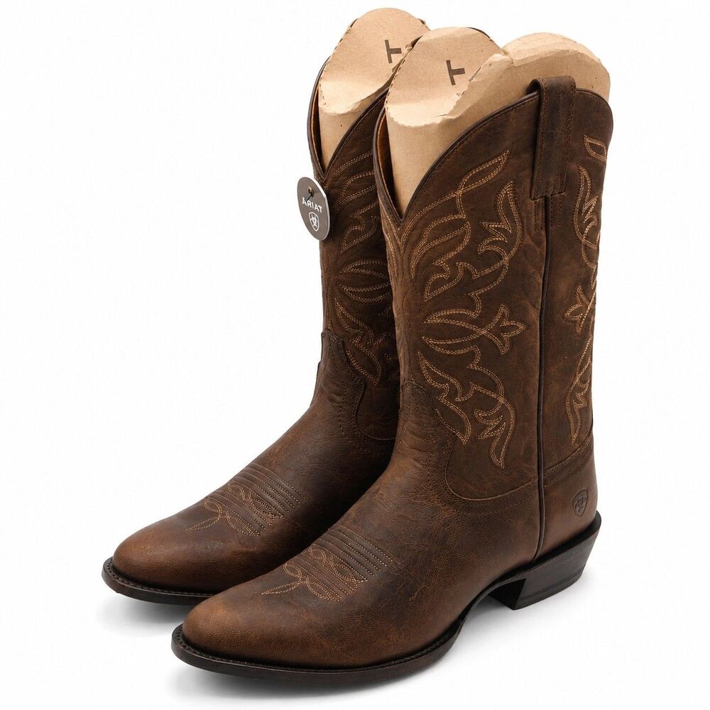 Ariat® Maverick Western Boots Loco Brown 10061155 ATS Almond Toe Men’s 10.5D